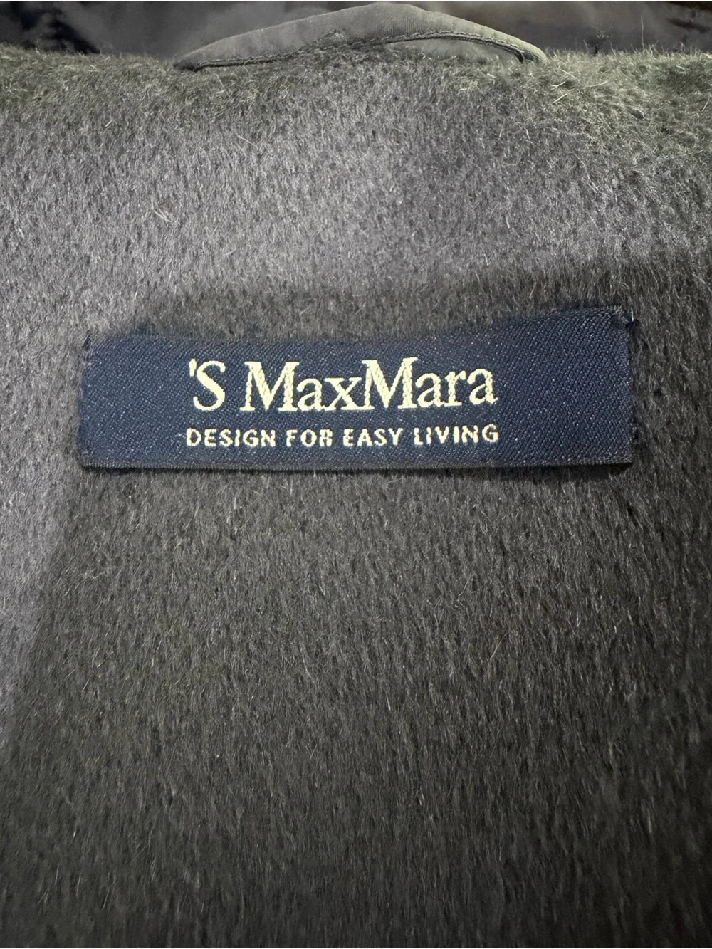 S Max Mara Gray Angora & Virgin Wool Hooded Coat - Hand Sewn - Size US 2